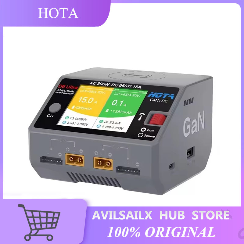 Balance Charger Rc - HOTA D6 Ultra GaN+SiC Dual Channel