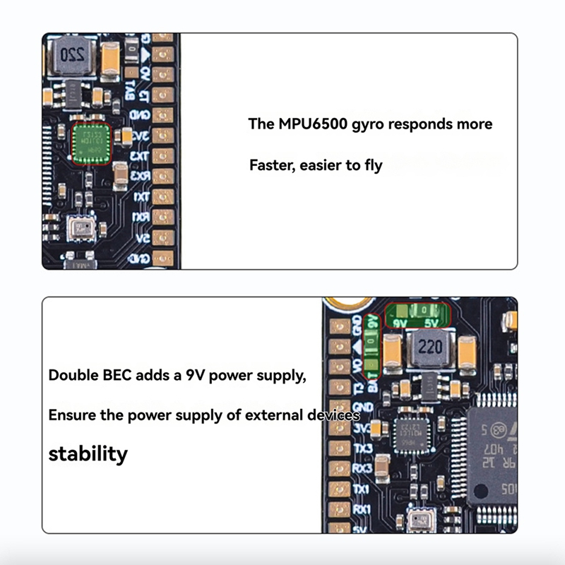 Flight Controller - 80A+F405/F722 STACK for 13inch FPV Drone