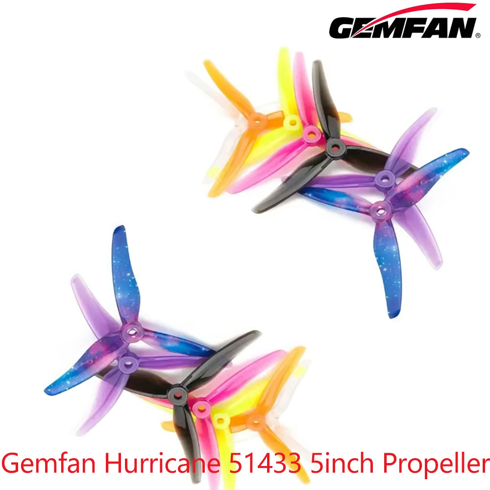 5 Inch Propeller - 12Pairs Gemfan Hurricane 51433 5inch 5.1X3.5X3