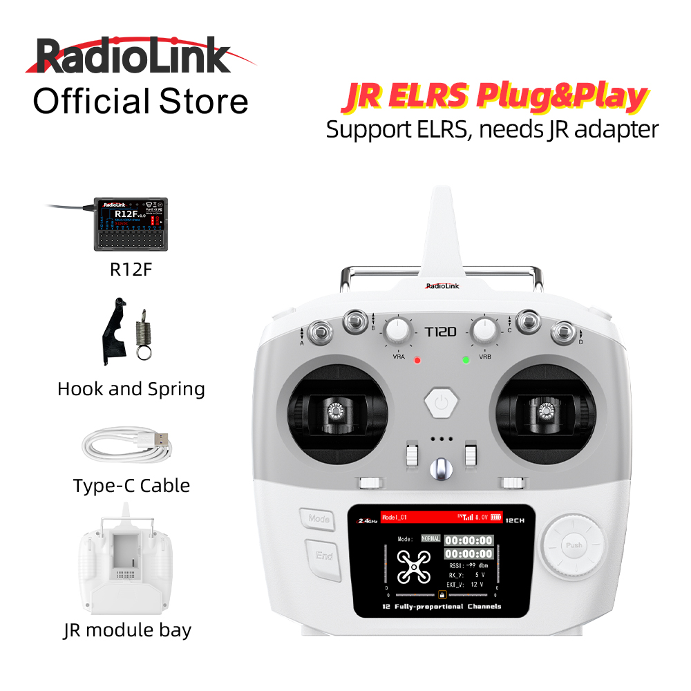 Radio Transmitter 2.4Ghz - RadioLink T12D JR Module 12CH 2.4GHz