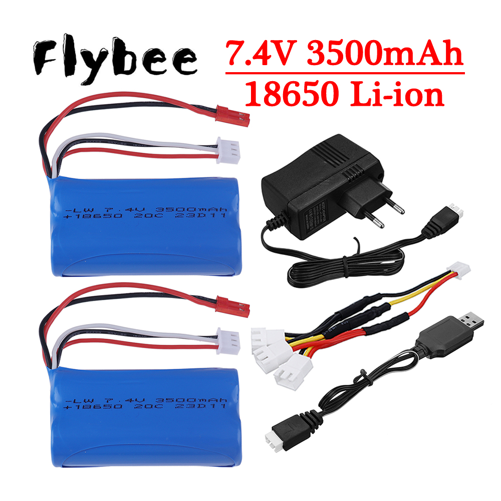 Balance Charger Rc - Upgraded 3000mAh to 3500mAh 7.4V 18650