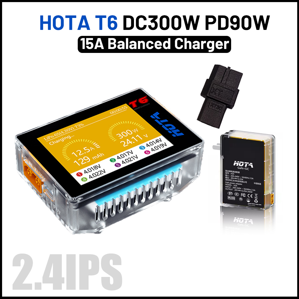 Balance Charger Rc - HOTA T6 300W Intelligent Charger 15A