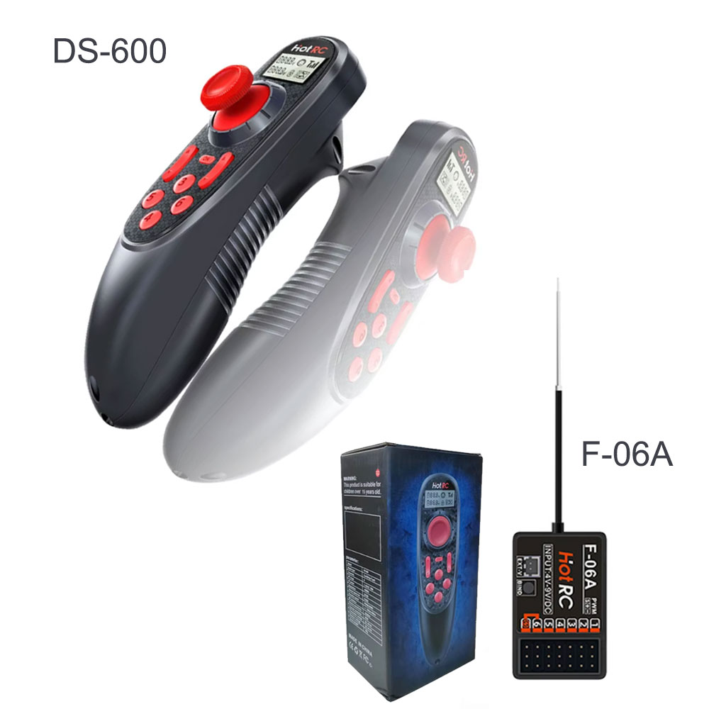 Radio Transmitter 2.4Ghz - HOTRC DS-600 2.4GHz 6CH RC Boat