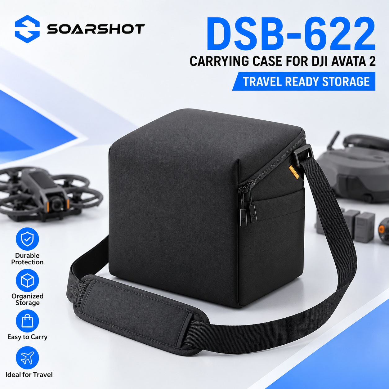 Drone Goggles Dji - SOARSHOT Carrying Case for DJI Avata