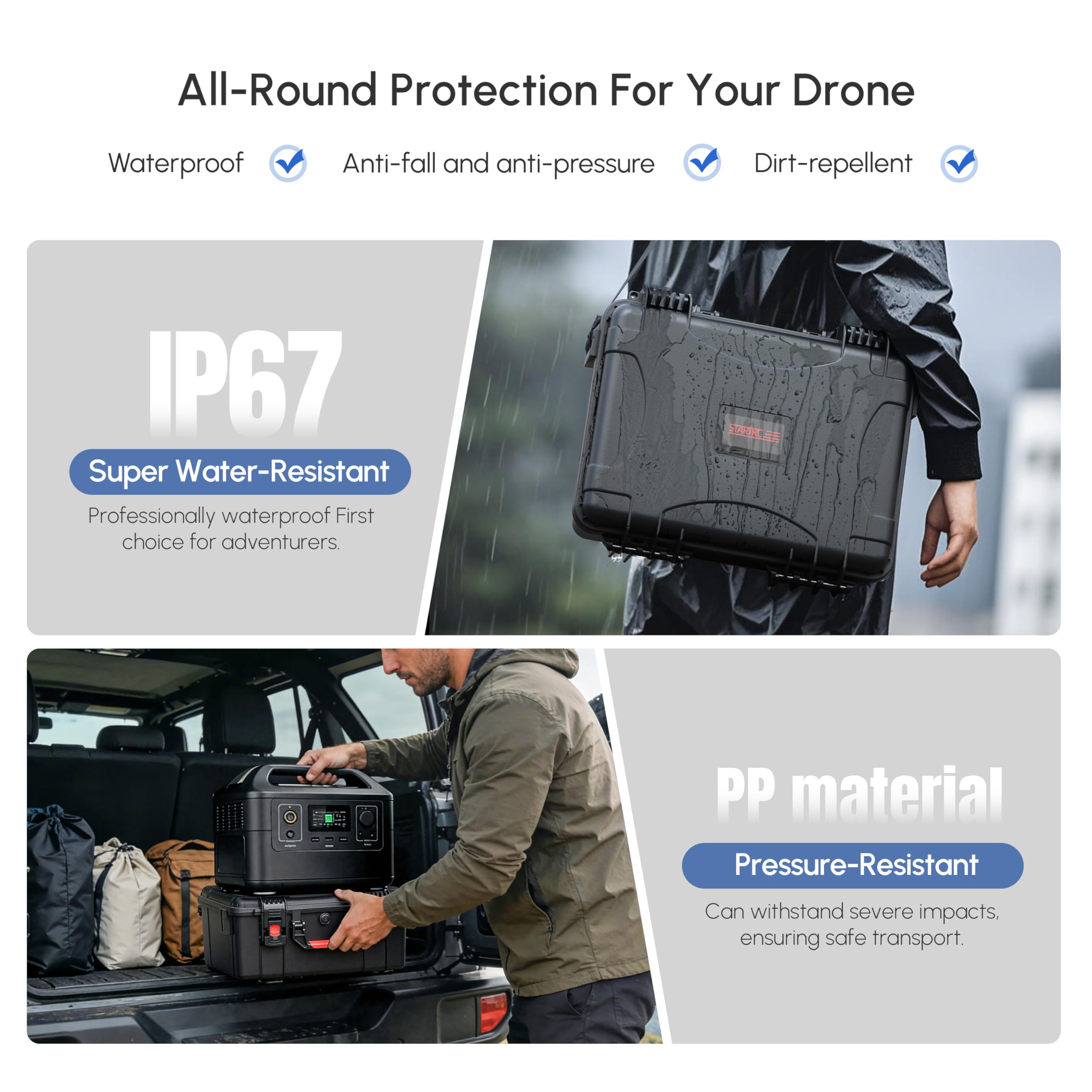 Waterproof Hard Case for DJI A - Drone Goggles Dji ulasan dan harga