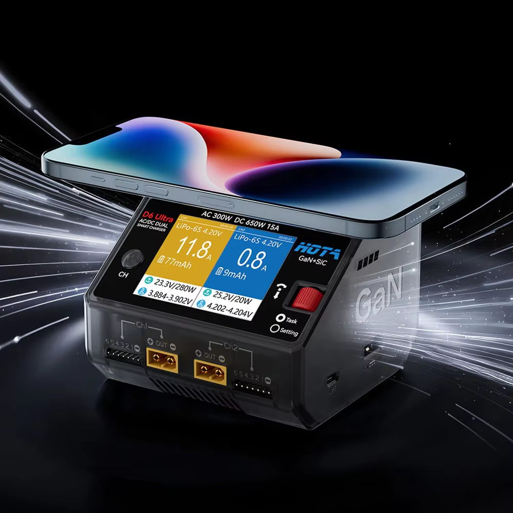 HOTA D6 Ultra GaN+SiC Dual Cha - Balance Charger Rc ulasan dan harga
