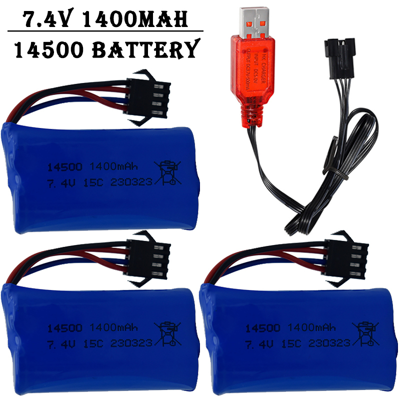 7.4V 1400mAh 14500 Lithium-Ion - Balance Charger Rc ulasan dan harga