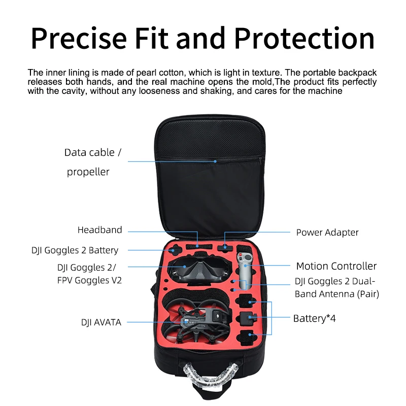 Portable Case Backpack Nylon W - Drone Goggles Dji ulasan dan harga