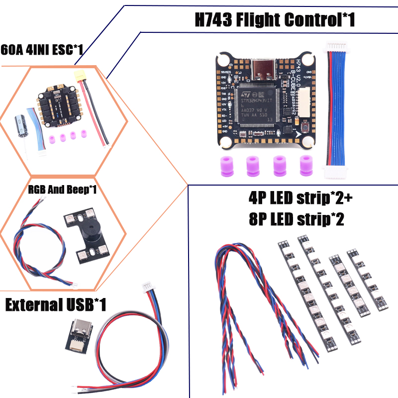 RCtoSky F4V3S PLUS F722 F745 H - F722 Flight Controller ulasan dan harga