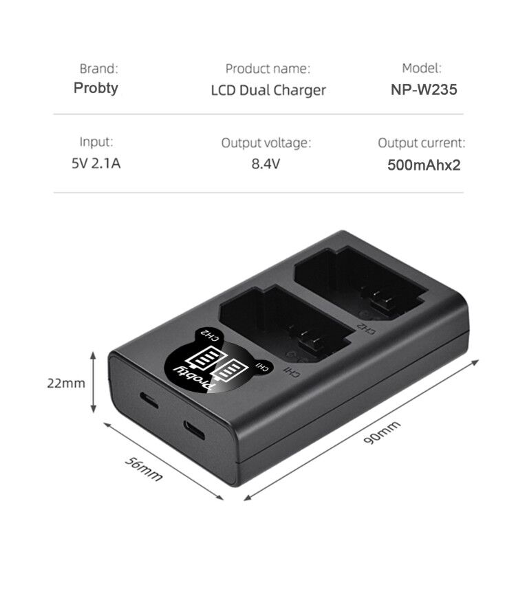 2200mAh NP-W235 NP W235 Batter - Drone ulasan dan harga