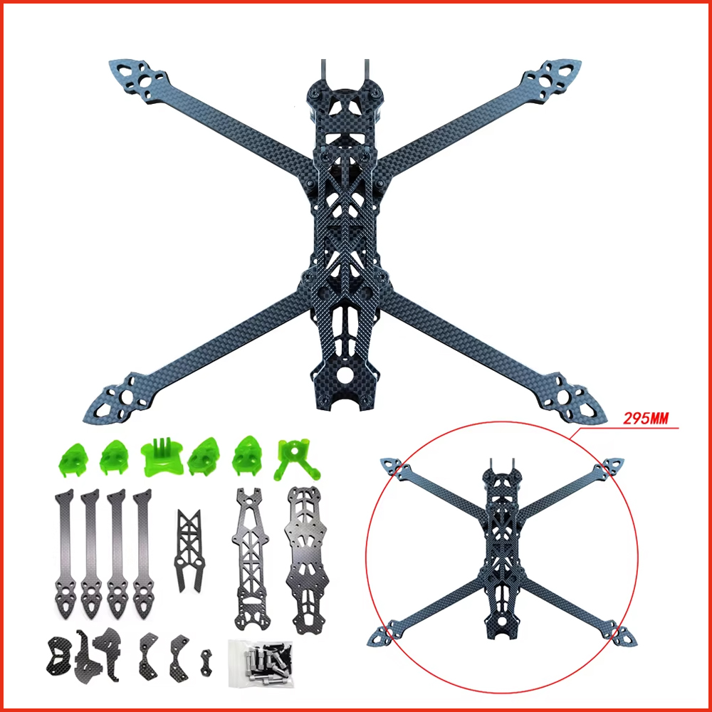 1pcs Mark4 Mark 4 HD 7inch 295 - Carbon Fiber Drone Frame ulasan dan harga