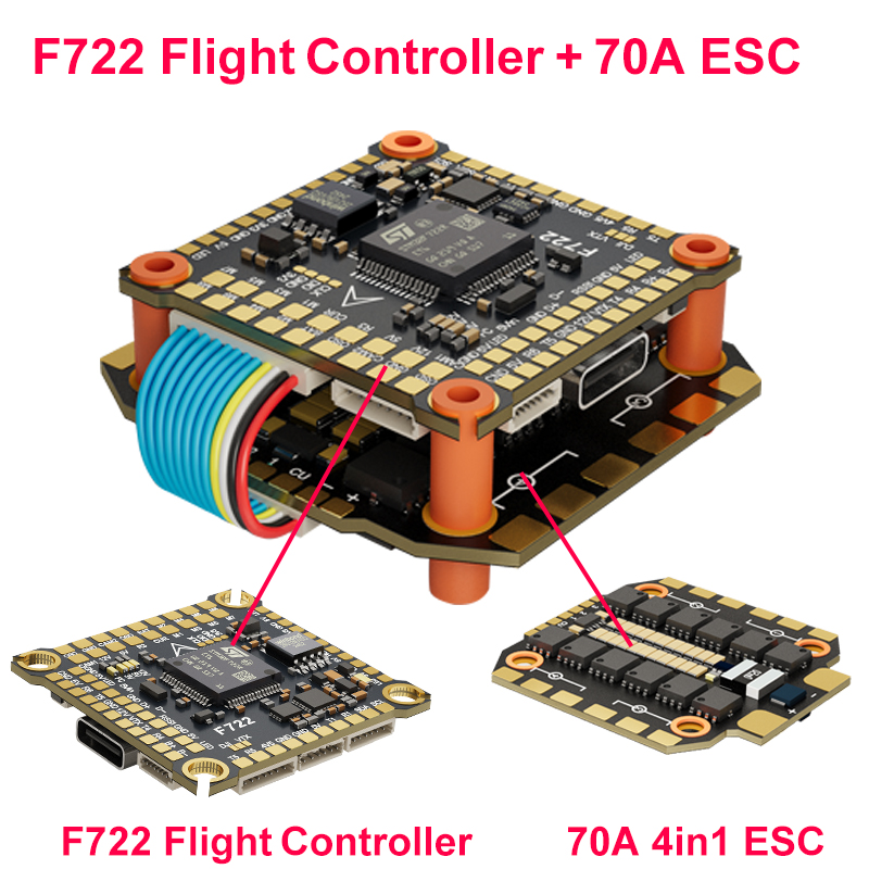 DAKEFPV F722 60A Stack ICM4268 - F722 Flight Controller ulasan dan harga
