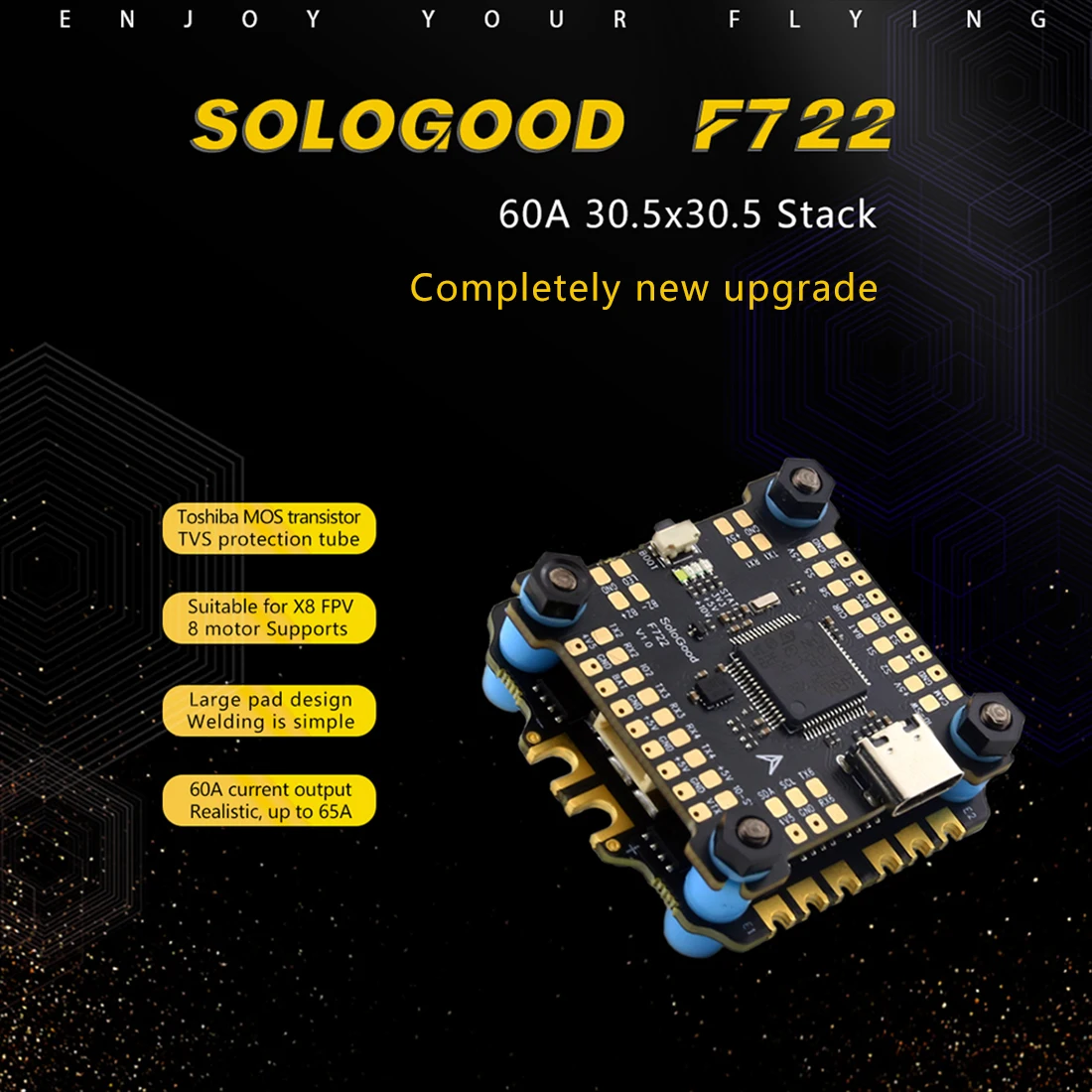 SoloGood F722 60A Stack ICM426 - F722 Flight Controller ulasan dan harga