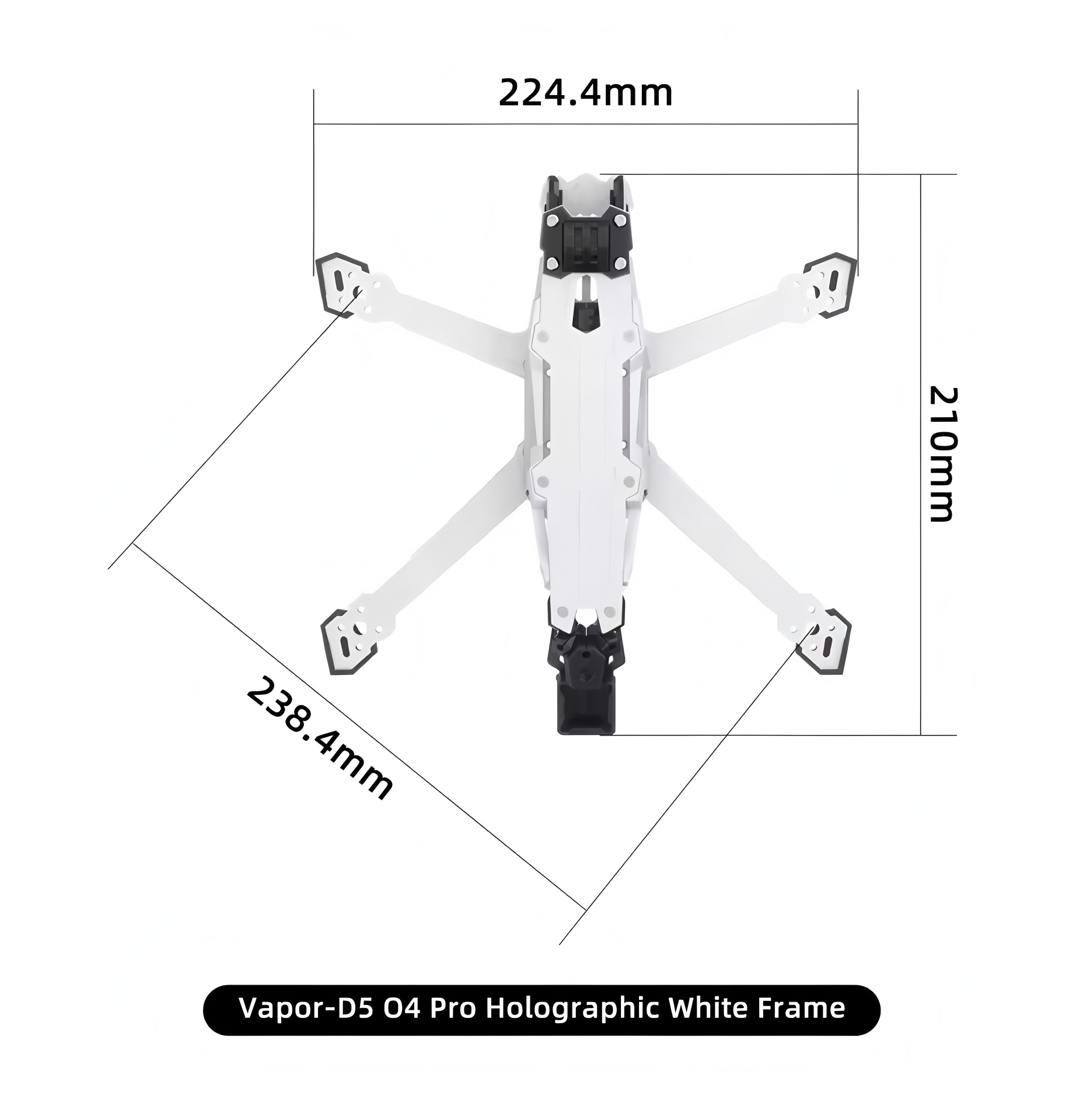 GEPRC Vapor D5/x5/x6 O4 Pro Fr - Carbon Fiber Drone Frame ulasan dan harga